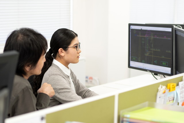 先輩からのレクチャー